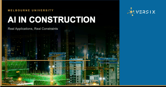 AI in the Real World — University of Melbourne guest lecture slide